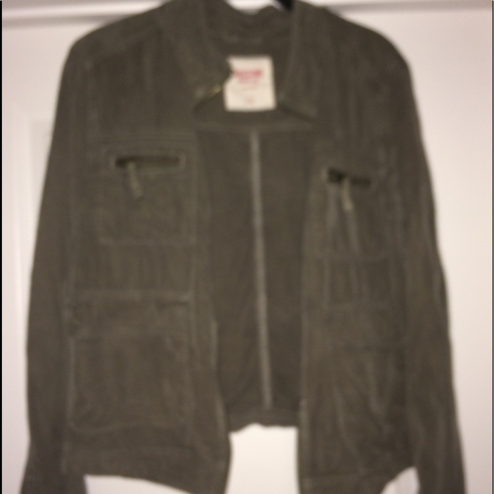 olive green army jacket